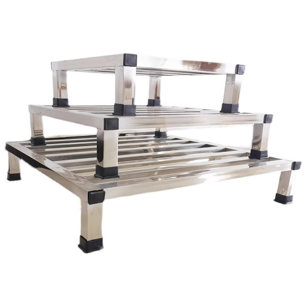 Durable Stainless Steel Stand for Indoor and Outdoor Use, AC Units, Sinks, and Flower Pots