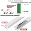 Durable Aluminum Alloy Sliding Door Track Set with Smooth-Rolling Wheels for Display Cabinets, Cupboards, and Cabinet Doors view 2