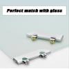 Durable Aluminum Alloy Sliding Door Track Set with Smooth-Rolling Wheels for Display Cabinets, Cupboards, and Cabinet Doors view 3