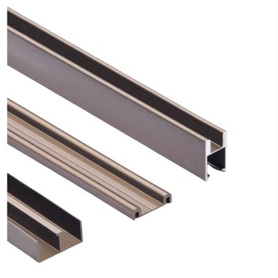 Heavy-Duty Roller Sliding Door Hardware Kit, Smooth-Gliding Track for Glass Cabinets, Bookcases, Wardrobes, Cabinets and Display Cases