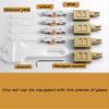 Heavy-Duty Roller Sliding Door Hardware Kit, Smooth-Gliding Track for Glass Cabinets, Bookcases, Wardrobes, Cabinets and Display Cases view 2