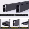 Heavy-Duty Roller Sliding Door Hardware Kit, Smooth-Gliding Track for Glass Cabinets, Bookcases, Wardrobes, Cabinets and Display Cases view 3