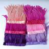 2 m Rooster Tail Feather Fringe Trim for DIY Costumes and Clothing Decor view 4