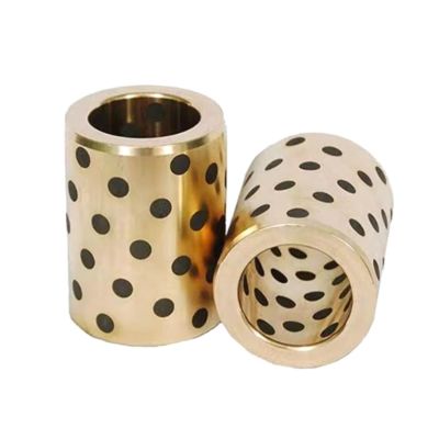 1-Pc. Graphite-Copper Sleeve, Oil-Free Self-Lubricating Bearing, 60 mm ID × 70 mm OD × 60 mm H