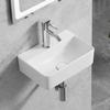 Ceramic Sink, Wall-Mounted, Modern Design for Bathroom, Washroom and Utility Room view 1