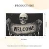 Skeleton Horror Welcome Banner, Spooky Yard Flag, 90 x 150 cm view 3