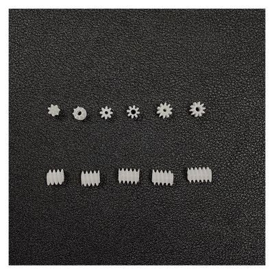 HUJWLBWF 10-Piece 0.5M Gear Shaft Electronic Starter Transmission Pinion Gear Set, 6 mm Worm Gear, Helical Gears, Worm Gear 6 × 9 × 2 mm