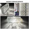 Transparent Solid Glass Bricks, Ice Crystal Pattern, Green, 4 Pcs view 3
