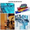 Transparent Solid Glass Bricks, Ice Crystal Pattern, Green, 4 Pcs view 4
