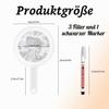 Fine Mesh Strainer Set, 3-Piece, 100/200/400 Mesh with Handles and Black Marker view 2
