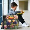 3-Ring Zipper Binder, Phalaenopsis Toucan Tropical Flower, 1.5-Inch Organizer with Shoulder Strap, Fits 33-Inch Laptops and 500 Sheets view 4