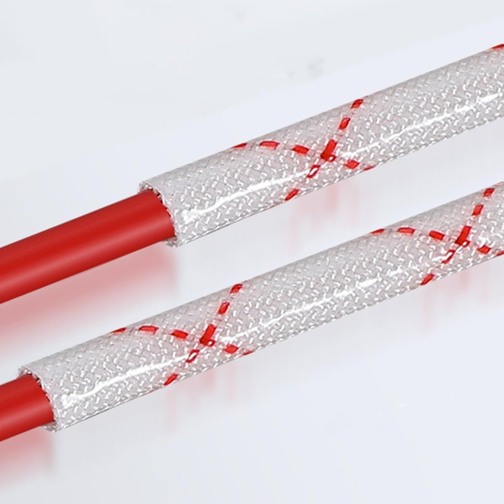 Fire-Resistant Fiberglass Cable Sleeve, Insulated Cable Protection, Withstands 2,500 V, 1/3/5/10/18/25/35/50/60 mm Inner Diameter (66 ft/20 m, 8 mm)