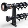 Durable Double Curtain Rod, 70 x 700 cm, Adjustable and Quiet, for Living Rooms and Bedrooms view 1
