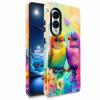 Bxgolkgd TPU + PC Case for Galaxy S25 Edge 6.7-inch, Dual-Layer Shock-Resistant Protective Case with Colorful Bird view 1
