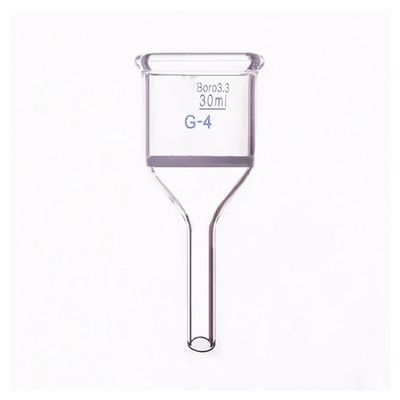 Borosilicate Glass, 30 mL, 36 mm Outer Diameter, G4/P7 Sand Board