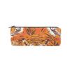 Pencil Case, Travel Case, Cosmetic Bag, Portable, Tiger in Autumn view 1