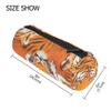 Pencil Case, Travel Case, Cosmetic Bag, Portable, Tiger in Autumn view 2