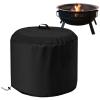 Outdoor Fire Pit Cover with Side Pocket, Windproof Oxford Fabric view 1
