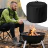 Outdoor Fire Pit Cover with Side Pocket, Windproof Oxford Fabric view 3