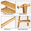 Sturdy Bamboo Garment Rack with Shoe Organizer, 2 Tiers view 3