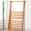 Sturdy Bamboo Garment Rack with Shoe Organizer, 2 Tiers view 4