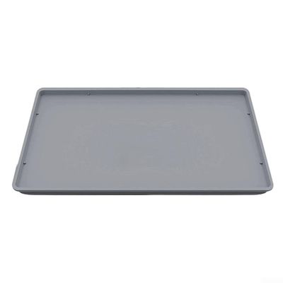 TDCuizent Silicone Coffee Machine Mat, 40 x 50 cm, Non-Slip, Heat-Resistant, Raised Edges, Gray