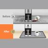 TDCuizent Silicone Coffee Machine Mat, 40 x 50 cm, Non-Slip, Heat-Resistant, Raised Edges, Gray view 2