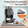 TDCuizent Silicone Coffee Machine Mat, 40 x 50 cm, Non-Slip, Heat-Resistant, Raised Edges, Gray view 4