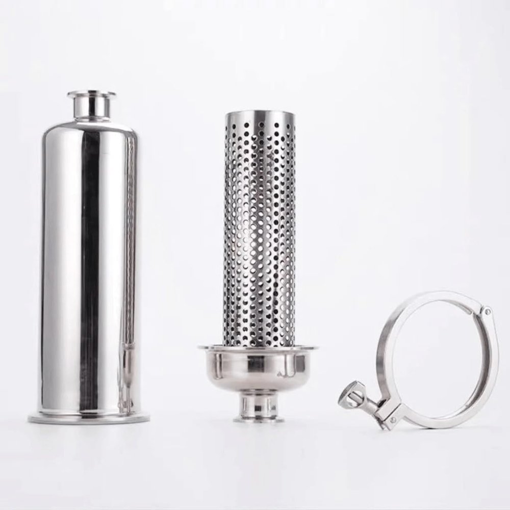PAAWBW 51 mm Tri-Clamp Inline Filter Strainer, SUS316 Stainless Steel, 400 mm, 80 Mesh