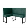 JKG Meble Dining Room Corner Bench, Green, Right, 130 x 170 cm view 3