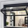 Folding Concession Window with Glass and Lock view 1