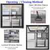 Folding Concession Window with Glass and Lock view 4