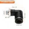 QUARKZMAN 10-Piece 90° Push-In Pneumatic Elbow Fittings, 1/8" BSPT x 10 mm view 2