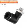 QUARKZMAN 10-Piece 90° Push-In Pneumatic Elbow Fittings, 1/8" BSPT x 10 mm view 3