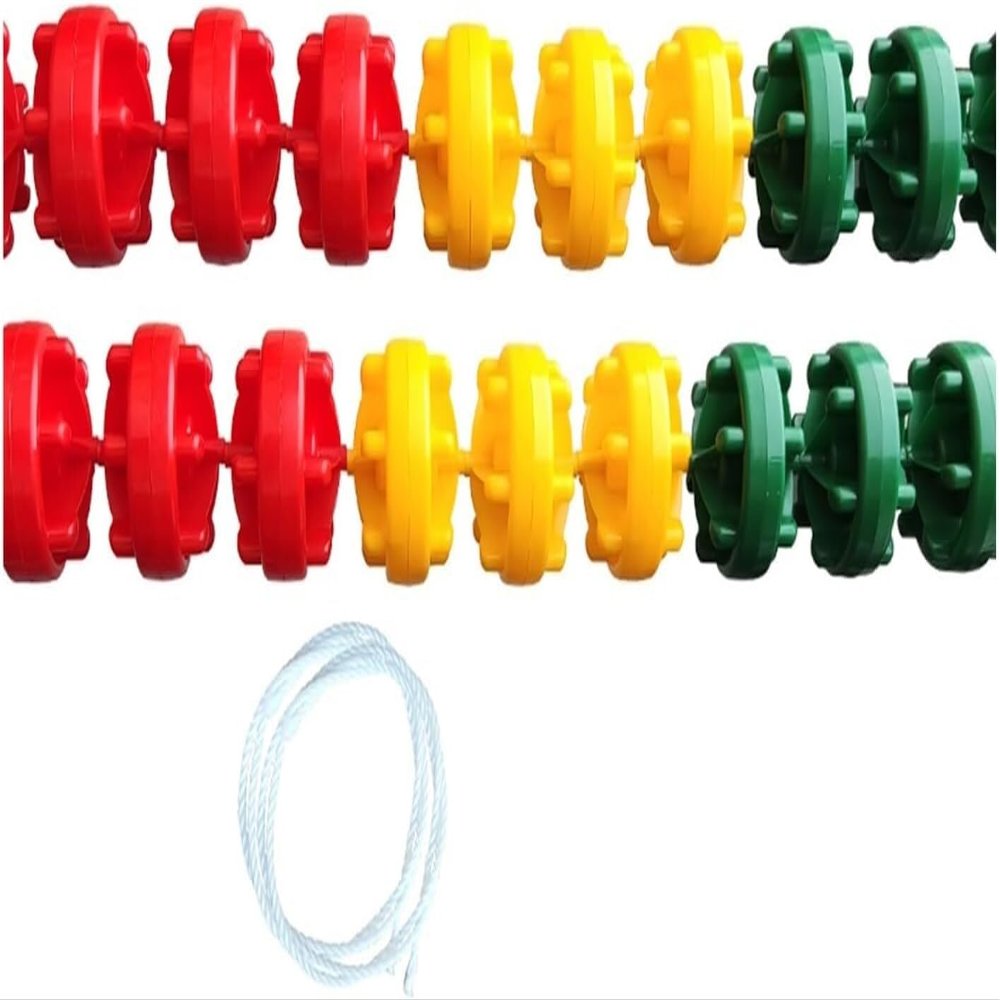 Safety Rope with Floats, Swimming Lane Divider Set for Pools, Beaches, and Water Parks (12 cm, 8/26.25 ft)