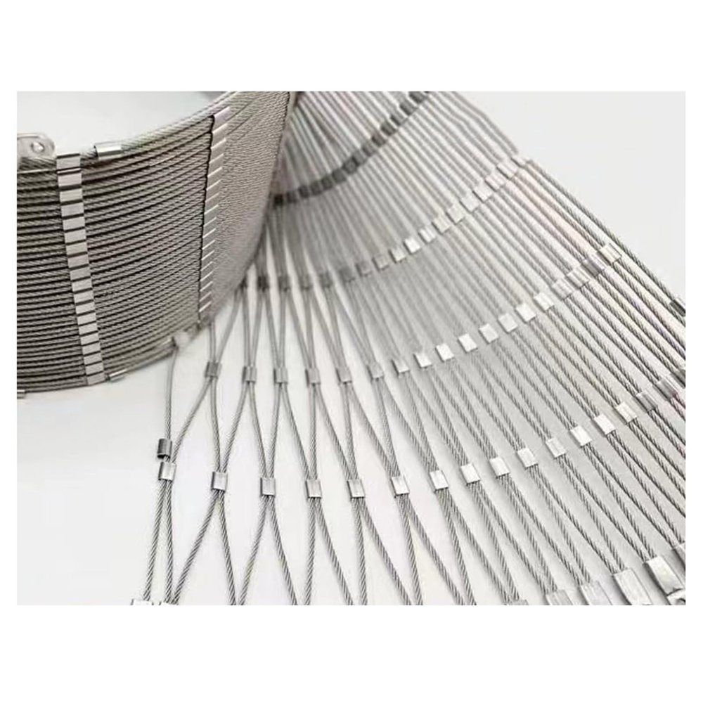ZXCASDF 304 Stainless Steel Cable Mesh Safety Net, 0.8 x 30 m