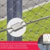 ZXCASDF 304 Stainless Steel Cable Mesh Safety Net, 0.8 x 30 m view 3
