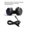 Dpofirs Gaming Headset Sound Cable, USB Sound Card Extension Cable with RGB Light Support, Plug and Play, 4.9 ft view 3