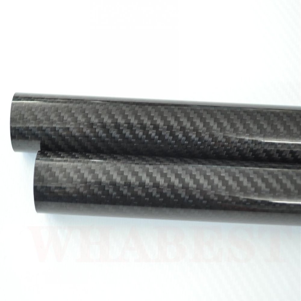 1-Piece 3K Carbon Fiber Tube, 21–30 mm OD x 500 mm