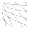 304 Stainless Steel Rope Net, Flexible Plant Climbing and Animal Fence Net, Silver, 3 mm, 2 × 8 m view 1