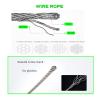 304 Stainless Steel Rope Net, Flexible Plant Climbing and Animal Fence Net, Silver, 3 mm, 2 × 8 m view 4