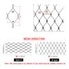 ZXCASDF 304 Stainless Steel Cable Net, Universal Flexible Protective Net, Fall Protection Safety Net for Soccer Fields, Gardens and Plants (L1.5 × W18 m / L4.92 × W59.05 ft) view 2