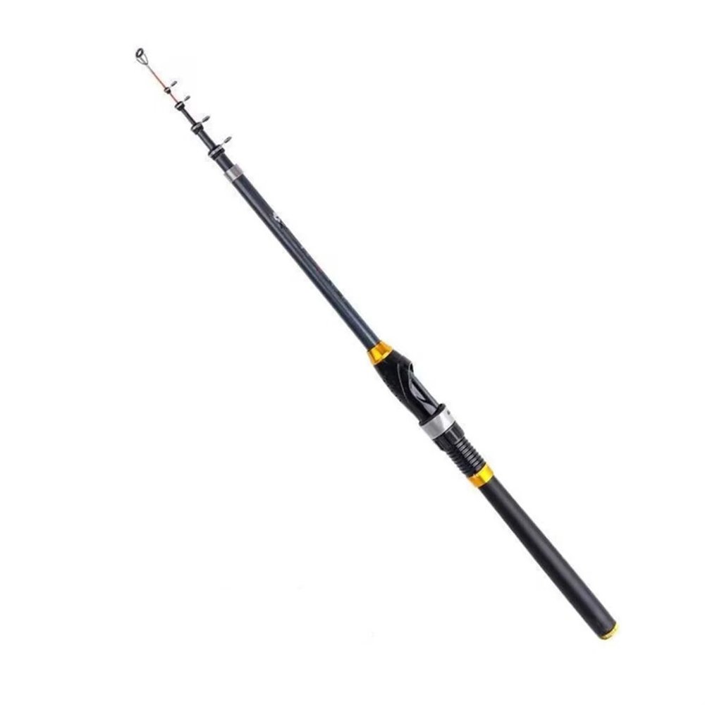 2.4 m Telescopic Fiberglass Fishing Rod for Freshwater and Saltwater