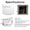 PYSyansu 1-Piece Lightweight White Metal Access Panel for Drywall, Easy-Open Ceiling Inspection Door for Hidden Cables (25 × 55 cm) view 2