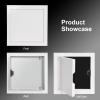 PYSyansu 1-Piece Lightweight White Metal Access Panel for Drywall, Easy-Open Ceiling Inspection Door for Hidden Cables (25 × 55 cm) view 3