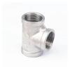 3/4" BSP Equal Female Tee, 3-Way, 304 Stainless Steel Pipe Fitting Connector for Water, Air, and Gas view 1