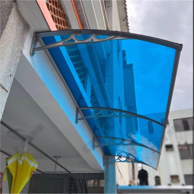 Outdoor Canopy, Polycarbonate, with Brackets, UV and Rain Protection, 80 x 400 cm