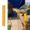 4-Piece Self-Adhesive Garage Pole Padding, 8 in, All-Weather Cushion for Basketball Hoop Poles, Durable Yellow Padding for Maximum Safety view 1
