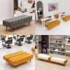 Pearl Velvet Bench with Solid Wood Frame, 70.9 in (180 cm) view 3
