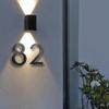 Metal House Numbers, 5.6 in (142 mm), Luxury Address Sign, Large Modern Gold/Black/Silver Floating Outdoor Digits, Mailbox Plaque, Nos. 0–9, House Number (5) view 3